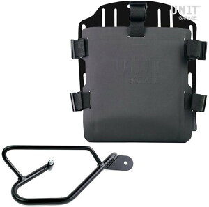 UNIT GARAGE ���j�b�g�K���[�W Unit Garage Aluminum bag holder with adjustable front in Hypalon and Quick Release System + subframe�C Black | UG007+U000+2250DX-Black �T�C�h�o�b�O �ԑ̗p�o�b�O�E�P�[�X