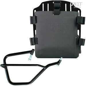 UNIT GARAGE ���j�b�g�K���[�W Unit Garage Aluminum bag holder with adjustable front in Hypalon and Quick Release System + subframe�C Black | UG007+U000+2504DX-Black �T�C�h�o�b�O �ԑ̗p�o�b�O�E�P�[�X