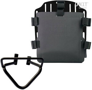 UNIT GARAGE ���j�b�g�K���[�W Unit Garage Aluminum bag holder with adjustable front in Hypalon and Quick Release System + subframe (2020 until now)�C Black | UG007+U000+3003DX-Black �T�C�h�o�b�O �ԑ̗p�o�b�O�E�P�[�X