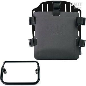 UNIT GARAGE ���j�b�g�K���[�W Unit Garage Aluminum bag holder with adjustable front in Hypalon and Quick Release System + subframe�C Black | UG007+U000+3401-Black �T�C�h�o�b�O �ԑ̗p�o�b�O�E�P�[�X