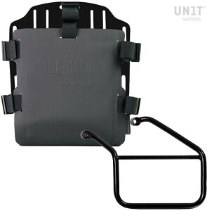 UNIT GARAGE ���j�b�g�K���[�W Unit Garage Aluminum bag holder with adjustable front in Hypalon and Quick Release System + subframe�C Black | UG007+U000+3500SX-Black �T�C�h�o�b�O �ԑ̗p�o�b�O�E�P�[�X