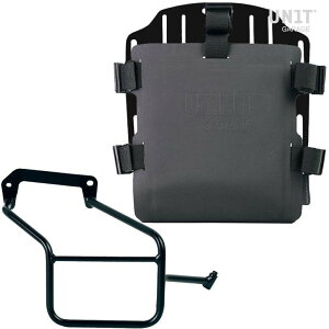 UNIT GARAGE ���j�b�g�K���[�W Unit Garage Aluminum bag holder with adjustable front in Hypalon and Quick Release System + subframe�C Black | UG007+U000+3600DX-Black �T�C�h�o�b�O �ԑ̗p�o�b�O�E�P�[�X