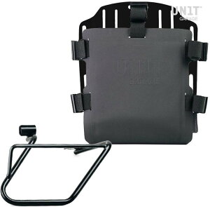 UNIT GARAGE ���j�b�g�K���[�W Unit Garage Aluminum bag holder with adjustable front in Hypalon and Quick Release System + subframe�C Black | UG007+U000+3700DX-Black �T�C�h�o�b�O �ԑ̗p�o�b�O�E�P�[�X