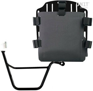 UNIT GARAGE ���j�b�g�K���[�W Unit Garage Aluminum bag holder with adjustable front in Hypalon and Quick Release System + subframe�C Black | UG007+U000+1005DX-Black �T�C�h�o�b�O �ԑ̗p�o�b�O�E�P�[�X