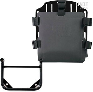 UNIT GARAGE ���j�b�g�K���[�W Unit Garage Aluminum bag holder with adjustable front in Hypalon and Quick Release System + Universal subframe�C Black | UG007+U000+1006-Black �T�C�h�o�b�O �ԑ̗p�o�b�O�E�P�[�X