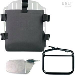 UNIT GARAGE ���j�b�g�K���[�W Unit Garage Aluminum bag holder with adjustable front in Hypalon and Quick Release System + subframe�C Silver | UG007+U000+1007DX-Silver �T�C�h�o�b�O �ԑ̗p�o�b�O�E�P�[�X