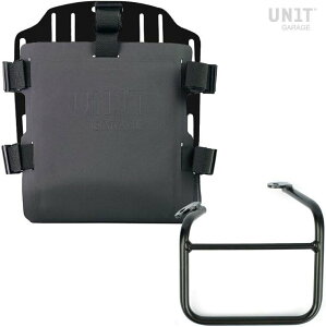 UNIT GARAGE ���j�b�g�K���[�W Unit Garage Aluminum bag holder with adjustable front in Hypalon and Quick Release System + subframe�C Black | UG007+U000+1009SX-Black �T�C�h�o�b�O �ԑ̗p�o�b�O�E�P�[�X