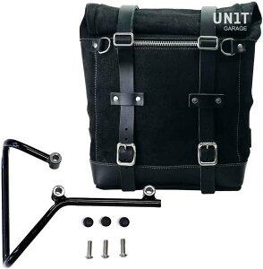 UNIT GARAGE ���j�b�g�K���[�W Unit Garage Waxed suede side pannier Scram 22L-30L + Subframe husqvarna svartpilen 701�C JetBlack | U202+3002-JetBlack �T�C�h�o�b�O �ԑ̗p�o�b�O�E�P�[�X