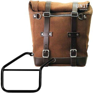 UNIT GARAGE ���j�b�g�K���[�W Unit Garage Waxed suede side pannier Scram 22L-30L + Right Subframe Triumph Trident 660�C ColoradoBrown | U202+3500DX-ColoradoBrown �T�C�h�o�b�O �ԑ̗p�o�b�O�E�P�[�X