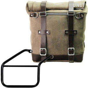 UNIT GARAGE ���j�b�g�K���[�W Unit Garage Waxed suede side pannier Scram 22L-30L + Right Subframe Triumph Trident 660�C MossGrey | U202+3500DX-MossGrey �T�C�h�o�b�O �ԑ̗p�o�b�O�E�P�[�X