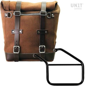 UNIT GARAGE ���j�b�g�K���[�W Unit Garage Waxed suede side pannier Scram 22L-30L + Left Subframe Triumph Trident 660�C ColoradoBrown | U202+3500SX-ColoradoBrown �T�C�h�o�b�O �ԑ̗p�o�b�O�E�P�[�X