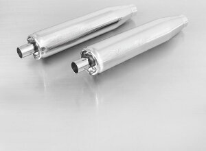 REMUS �����X 2 X Custom Exhaust Chrome�CPlug-In Catalytic Converter Set Pcs.�CEnd Cap Straight End Pcs. Stainless Chrome �X���b�v�I���}�t���[ �}�t���[