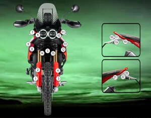 EAZI-GUARD C[W[K[h ԎʃXg[`bvveNVtB DESERT X RALLY DUCATI hDJeB veNVtBEیtB O J[F}bgT[tFX (Ȃ)