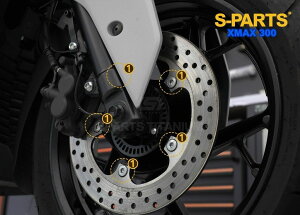 S-PARTS GXp[c tgfBXN}Egp`^{gZbg XMAX250 XMAX300 YAMAHA }n ̑OIvVECi O