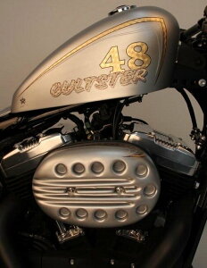 Cult-Werk �J���g���[�N HARLEY SPORTSTER - Luftfilterdeckel SLOTTED (BJ. SPO 2004 bis 2015�C lackierfahig) | HD-SPO008 �G�A�N���[�i�[�J�o�[ �O��
