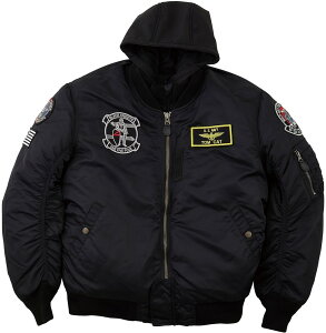 HOUSTON q[Xg MA-1 BLACK KNIGHTS M^C JAC EC^[WPbg WPbg Ap