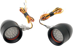 CUSTOM DYNAMICS �J�X�^���_�C�i�~�b�N�X ���C�g �~�j�u���b�g�� �u���b�N �A���o�[ �yLIGHT BULLET MINI BLK AMB [2040-1232]�z �E�C���J�[ ���Η� �d���n