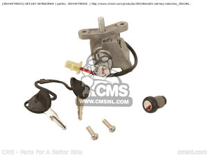 CMS シーエムエス (35014-KTW-D01) SET,KEY SET&SCREW SH300 2007 7 FRANCE / CMF 2F 2008 8 EUROPEAN DIRECT SALES 3ED 2009 9 ENGLAND MKH TBX 2010 A 2011 B SH300A ABS 2E SH300A9 SH300AA SH300AB SH300AR SPC SH300ARA SH300R SH300R9 SH300RA HONDA ホンダ