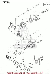 CMS �V�[�G���G�X LAMP ASSY�CRR COMBINATION GSF600 1995 S E02 E04 E18 E22 E25 E34 1996 T E17 1997 V / P37 1998 W 1999 X GSF600S E24 GSF600S1998 GSF600SU GERMANY SUZUKI �X�Y�L �e�[�������v ���Η� �d���n