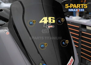 S-PARTS GXp[c XN[p`^{gZbg NMAX155 YAMAHA }n XN[{g O