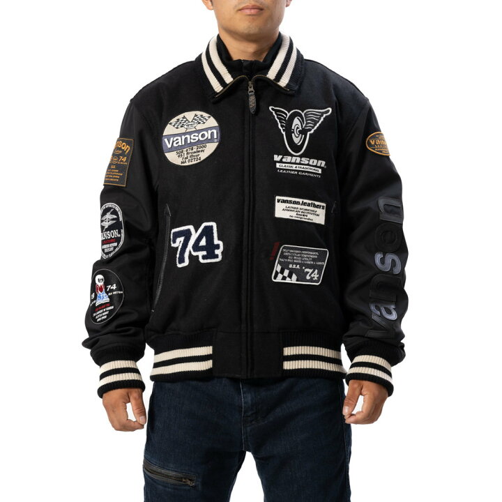 楽天市場】VANSON バンソン アワードジャケット ウインタージャケット 