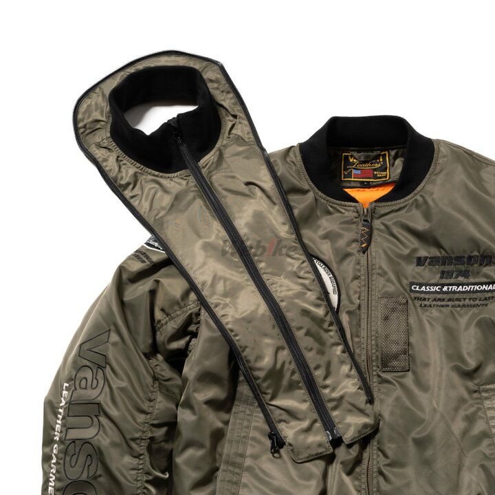 楽天市場】VANSON バンソン MA-1ジャケット ウインタージャケット  