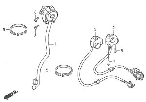 HRC �G�C�`�A�[���V�[ SW ASSY�CST IGN GROM ���[�X�x�[�X�� HONDA �z���_ �n���h���X�C�b�`�E�X�C�b�`�{�b�N�X �n���h�����Ӄp�[�c �n���h��