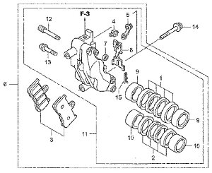 HRC �G�C�`�A�[���V�[ PAD SET�CFR NSF250R HONDA �z���_ �u���[�L�p�b�h �u���[�L