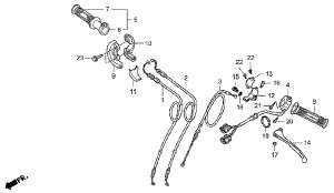HRC �G�C�`�A�[���V�[ SW ASSY�CENG STOP��QS NSF250R HONDA �z���_ ���̑��n���h���X�C�b�`�I�v�V�����E��C���i �n���h�����Ӄp�[�c �n���h��