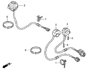HRC �G�C�`�A�[���V�[ SW ASSY�CPIT CBR250R���[�X�x�[�X�� HONDA �z���_ �n���h���X�C�b�`�E�X�C�b�`�{�b�N�X �n���h�����Ӄp�[�c �n���h��
