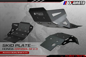 Yamoto Thailand:g ^Ch Crankcase guard Skid plate CRF250L M 4mm. V3 CRF250M HONDA z_ NNP[XJo[ GWp[c GW