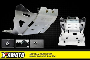 Yamoto Thailand:�����g �^�C�����h Crankcase guard Skid plate WR155 4mm. Silver WR155R YAMAHA ���}�n �N�����N�P�[�X�J�o�[ �G���W���p�[�c �G���W��