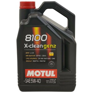 MOTUL `[ 8100 X-clean GEN2(GNXN[ WF2)yl֗pzy5W-40zy4TCNICz 4TCNIC IC