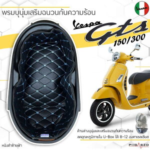 PIGASZO �s�K�b�c�H Under-seat carpet with heat insulation Vespa GTS150 300/GTV GTS 300 GTV �x�X�p ���̑��V�[�g�I�v�V�����E��C���i �V�[�g�֘A �O�� �J���[�FBlack blue thread