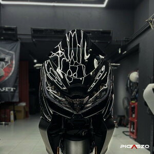 PIGASZO sKbcH Windshield Zontes 350E XN[ O J[FShield (nuts ready to install)