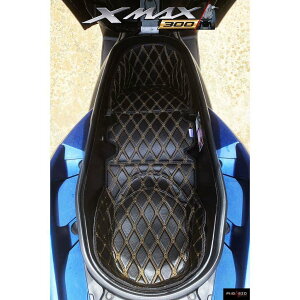 PIGASZO sKbcH U-BOX carpet with heat insulation Yamaha XMAX 2016-2022 X-MAX 300 YAMAHA }n ̑V[gIvVECi V[g֘A O J[FBlack yellow thread (Double seam)
