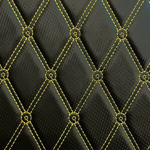 PIGASZO sKbcH Under-seat carpet with heat insulation Yamaha XMAX 2023-2025 X-MAX 300 YAMAHA }n ̑V[gIvVECi V[g֘A O J[FBlack yellow thread (Double seam)