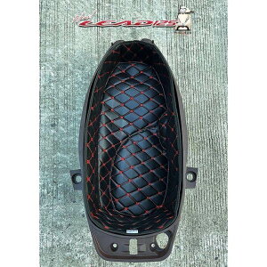 PIGASZO sKbcH Under-seat carpet with heat insulation Honda LEAD125 HONDA z_ ̑V[gIvVECi V[g֘A O J[FBlack red thread