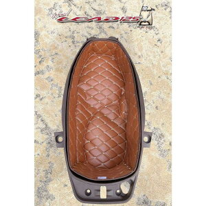 PIGASZO sKbcH Under-seat carpet with heat insulation Honda LEAD125 HONDA z_ ̑V[gIvVECi V[g֘A O J[FBrown cream thread