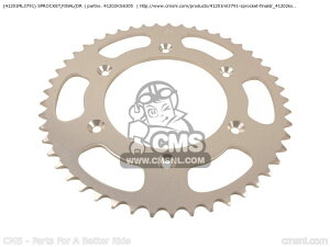 CMS �V�[�G���G�X (41201-KZ3-J40) SPROCKET�CFINAL(DR CR500R 2000 Y AUSTRALIA EUROPEAN DIRECT SALES / CMF USA 2001 1 HONDA �z���_ �h���u���X�v���P�b�g�E���A�X�v���P�b�g �쓮�n