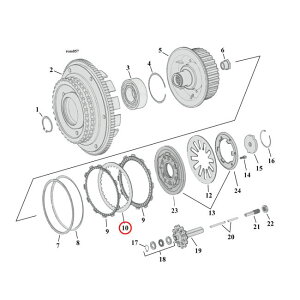 ALTO PRODUCTS Agv_Nc STEEL CLUTCH PLATE SET 98-16 BDTD EXCLD 15-16 WITH AS HARLEY-DAVIDSON n[[_rbh\ ̑Nb`IvVECi 쓮n