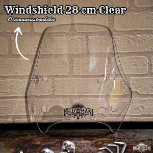 Oldman Jacket I[h}WPbg Windshield Round Light 28 cm Clear XN[ O