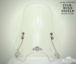 Oldman Jacket I[h}WPbg Windshield round light extra high shape 57 cm clear color XN[ O