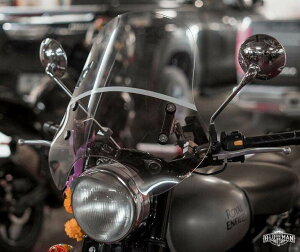 Oldman Jacket I[h}WPbg Front windshield round headlight 57 cm high with film XN[ O