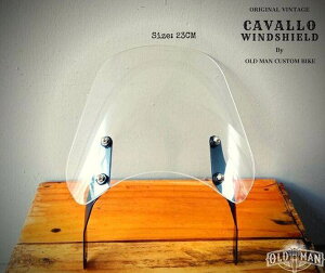 Oldman Jacket I[h}WPbg Front windshield round light Cavallo 23 cm. XN[ O