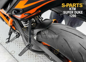 S-PARTS �G�X�p�[�c ���A�t�F���_�[�p�`�^���{���g�Z�b�g 1290 SUPER DUKE R KTM �ėp�{���g�E�l�W