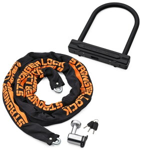 DAYTONA デイトナ ストロンガーロック チェーンロック + ディスクロック 保管・盗難防止用品