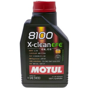 MOTUL `[ 8100 X-clean EFE(GNXN[ C[GtC[)yl֗pzy5W-30zy1Lzy4TCNICz 4TCNIC IC