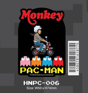 Honda Official Licensed Product �z���_�I�t�B�V�����v���_�N�g HNPC-006 Honda×PAC-MAN �_�C�J�b�g�X�e�b�J�[ Monkey �����L�[ �����L�[125 HONDA �z���_ �X�e�b�J�[�E�f�J�[�� �O��