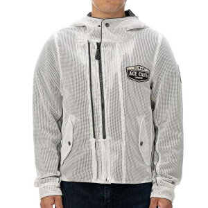 ACE CAFE LONDON G[XJtFh W2 Hooded See-through Mesh Jacket [W2t[fbh V[X[bVWPbg] bVWPbg WPbg Ap